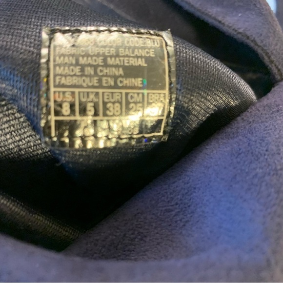 Navy blue slouchy knee high faux suede boots pointed toe like new 8 - Picture 13 of 13